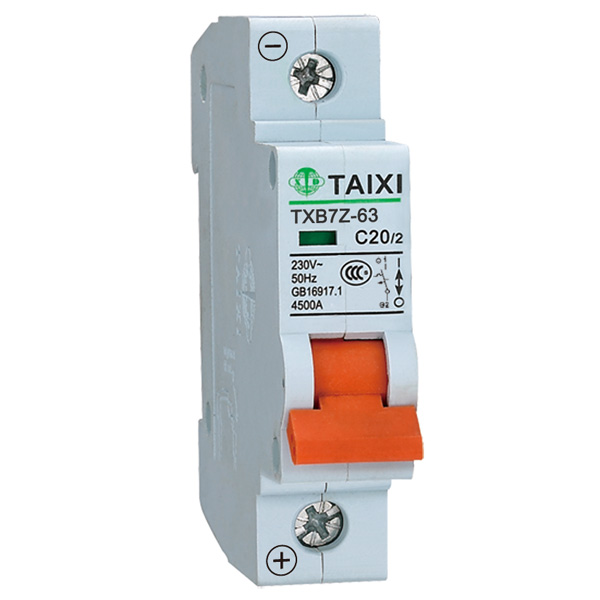 TXB7Z-63 Circuit Breaker (Flame-retardant Shell DC MCBs)